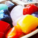 Edelstenen in hartfiguur