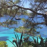 Uitzicht op baai Ibiza